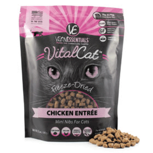 Vital Freeze Dried Classic Chicken Nibblets For Cats 12oz Bag Vital Essentials, Freeze Dried, Classic Chicken, Nibblets, Cat, cat food